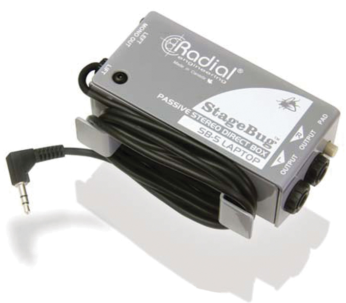 Radial StageBug SB5 Sidewinder Laptop Direct Box Časopis MUSIC STORE