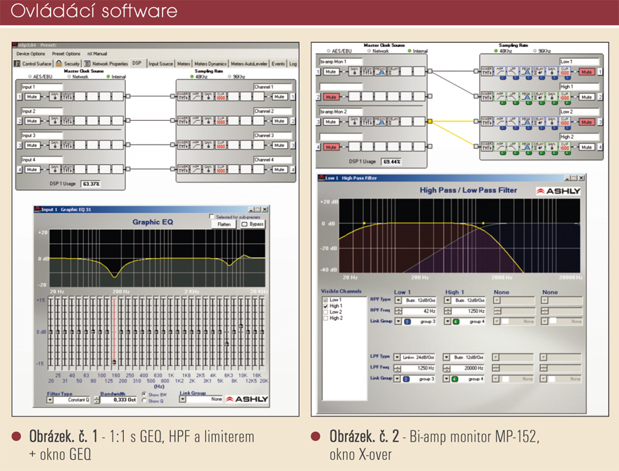 Ashly nxp 3.04 - ovládací software