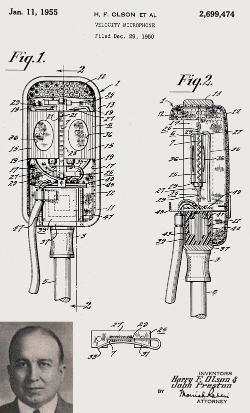 Harry F. Olson - patent