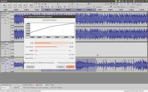 Audacity  - kompresor