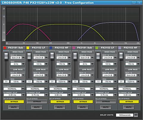 Electro-Voice DC-One - softwarový editor