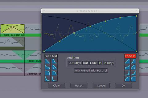 Ardour X-fade 