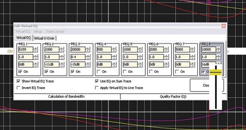 SATlive - nastavení filtrů Virtuálního EQ